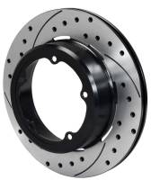 Wilwood Rotor-1.91in Offset-SRP-BLK-Drill-LH 12.19 x .810 - 5 x 5.75in Floater - 160-12891-BK