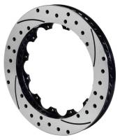 Wilwood Rotor-SV-SRP 72 Iron-LH-Drill-BLK 14.25 x 1.25 - 12 on 9.19in - 160-9763-BK