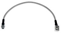 Wilwood 20in OAL Flexline -3 Hose to M10 by 1.00 to 12 Deg. Banjo Bubble Flare - 220-8216