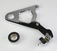 Wilwood Caliper Mounting Kit Chrome w/Bracket GP310 2000-06 FLH/FLT - 250-10165