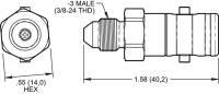 Wilwood - Wilwood Quick Disconnect - Male Side -3 AN - 260-16769 - Image 1