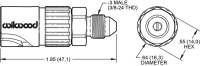 Wilwood - Wilwood Quick Disconnect - Female Side -3 AN - 260-16770 - Image 1