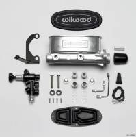 Wilwood - Wilwood HV Tandem M/C Kit w L/H Bracket & Prop Valve - 1in Bore Ball Burnished - 261-13269-P - Image 2