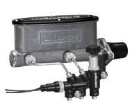 Wilwood HV Tandem M/C Kit w L/H Bracket & Prop Valve - 1 1/8in Bore - 261-13270