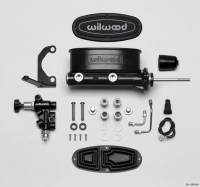 Wilwood - Wilwood HV Tandem M/C Kit w L/H Bracket & Prop Valve - 15/16in Bore Black-W/Pushrod - 261-13626-BK - Image 2