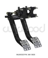 Wilwood Adjustable Dual Pedal - Brake / Clutch - Rev. Swing Mount - 5.1:1 - 340-13835