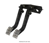 Wilwood - Wilwood Adjustable-Tandem Dual Pedal - Brake / Clutch - Fwd. Swing Mount - 6.25:1 - Black E-Coat - 340-14360 - Image 2