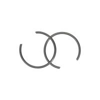 Wiseco - Wiseco ROUND WIRE PIN LOCKS (PAIR) Retaining Clip Shelf Stock - W5590 - Image 3