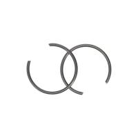 Wiseco - Wiseco ROUND WIRE PIN LOCKS (PAIR) Retaining Clip Shelf Stock - W5595 - Image 2