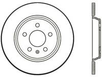 StopTech 09-16 Audi A4 Rear Left Cryo Slotted Rotor - 126.33127CSL