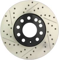 StopTech 96-7/04 Audi A4 / 95-01 A6 / 7/98-05 VW Passat Right Front Slotted and Drilled Rotor - 127.33039R