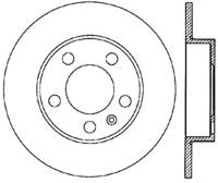 StopTech 98-11 Volkswagen Beetle Sport Slotted & Drilled Rear Right Cryo Rotor - 127.33057CR