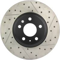 Stoptech - StopTech Power Slot 09-10 Audi A4/A4 Quattro / 08-10 A5 / 10 S4 Front Left Drilled & Slotted Rotor - 127.33123L - Image 1