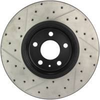 Stoptech - StopTech Power Slot 09-10 Audi A4/A4 Quattro / 08-10 A5 / 10 S4 Front Left Drilled & Slotted Rotor - 127.33123L - Image 3