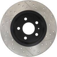 Stoptech - StopTech Power Slot 09-10 Audi A4/A4 Quattro / 08-10 A5 / 10 S4 Rear Right Drilled & Slotted Rotor - 127.33127R - Image 3