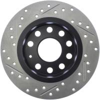 Stoptech - StopTech 11-17 Volkswagen Jetta /Golf / Golf GTI Slotted & Drilled Rear Left Rotor - 127.33135L - Image 2