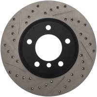 StopTech Power Slot 01-02 BMW Z3 / 03-09 Z4 / 3 Series Front Right Drilled & Slotted Rotor - 127.34048R