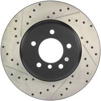 StopTech 08-09 BMW 535 Series / 04-09 545i/550i/645Ci/650i Slotted & Drilled Right Front Rotor - 127.34071R
