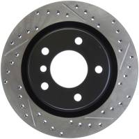 Stoptech - StopTech 06 BMW 325 / 07-09 BMW 328 Slotted & Drilled Left Rear Rotor - 127.34078L - Image 1