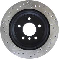 Stoptech - StopTech 9/07-09 BMW 328 / 06 BMW 325 E90 AWD Slotted & Drilled Left Rear Rotor - 127.34091L - Image 2