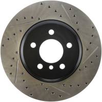 StopTech 2011-2013 BMW 535i / 2012-2016 BMW 640i Slotted & Drilled Front Left Brake Rotor - 127.34124L