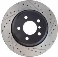 StopTech 2011-2013 BMW 535i / 2012-2016 BMW 640i Slotted & Drilled Rear Left Brake Rotor - 127.34131L