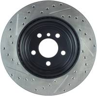 Stoptech - StopTech 12-16 BMW 335i Slotted & Drilled Rear Left Rotor - 127.34141L - Image 2