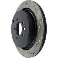 Stoptech - StopTech 05-09 Land Rover LR3 / 06-13 Land Rover Range Rover Sport Drilled Left Rear Cryo Rotor - 128.22010CL - Image 4