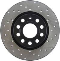 StopTech 06-11 Audi A3 / 06-09 VW GTI Mk V / 05-10 Jetta (Exc Wagon) Drilled Left Rear Rotor - 128.33099L