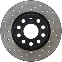 StopTech 06-11 Audi A3 / 06-09 VW GTI Mk V / 05-10 Jetta (Exc Wagon) Drilled Right Rear Rotor - 128.33099R