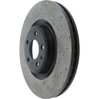 Stoptech - StopTech 12 Audi A6 Quattro/11-12 A7 Quattro/13 Q5/7-11/13 S4/12 S5 Front Left Drilled Cryo Rotor - 128.33138CL - Image 2