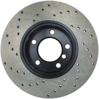 Stoptech - StopTech 08-10 BMW 128i Cross Drilled Left Front Rotor - 128.34077L - Image 2