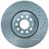 Stoptech - StopTech Select Sport 06-17 Volkswagen Jetta Slotted & Drilled Front Right Rotor - 227.33098R - Image 2