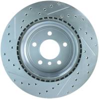 Stoptech - StopTech Select Sport 07-13 BMW 335i Slotted & Drilled Vented Left Rear Brake Rotor - 227.34080L - Image 2