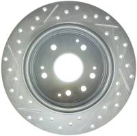 Stoptech - StopTech Select Sport 04-08 Acura TL Drilled & Slotted Rear Driver Side Sport Brake Rotor - 227.40061L - Image 2
