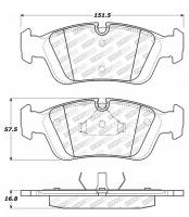 StopTech Street Select Brake Pads - Rear - 305.05580