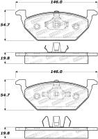 Stoptech - StopTech Street Select Brake Pads - 305.07680 - Image 1