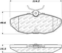 StopTech Street Select Brake Pads Rear - 00-06 Lincoln LS - 305.08060