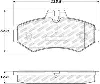 StopTech 02-11 Mercedes G500 Street Select Rear Brake Pads - 305.09280