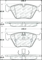 Stoptech - StopTech 06-08 BMW M3/Z4 Street Select Brake Pads w/Hardware - Front - 305.09470 - Image 1