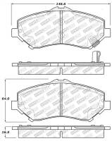 Stoptech - StopTech Street Select Brake Pads - Rear - 305.12730 - Image 1