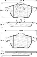 Stoptech - StopTech Street Brake Pads - 308.06870 - Image 1
