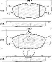 StopTech Street Brake Pads - 308.06880