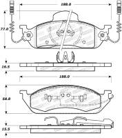 StopTech Street Brake Pads - 308.07600