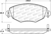 StopTech Street Brake Pads - 308.09100