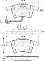 StopTech Street Brake Pads - 308.09150