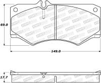 StopTech Street Brake Pads - 308.09270