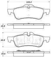 StopTech Street Touring 02-06 Mini Rear Brake Pads - 308.10600