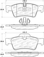 StopTech Street Brake Pads - 308.11220