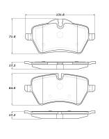 StopTech Street Touring 06-09 Mini Cooper/Cooper S Front Brake Pads - 308.12040